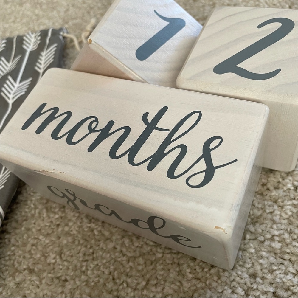Baby Milestone Blocks - Picture 2 of 6